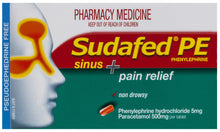 Sudafed PE Sinus + Pain Relief Tablets 24 Pack