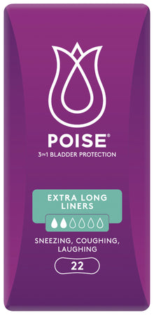 Poise Liners For Bladder Leaks Extra Long 22 Pack
