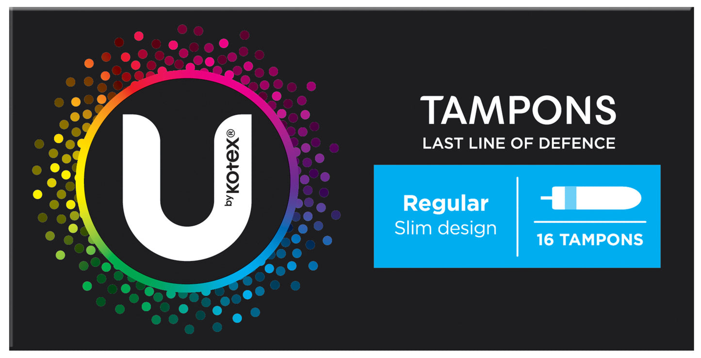 U by Kotex Tampons Regular 16 Pack