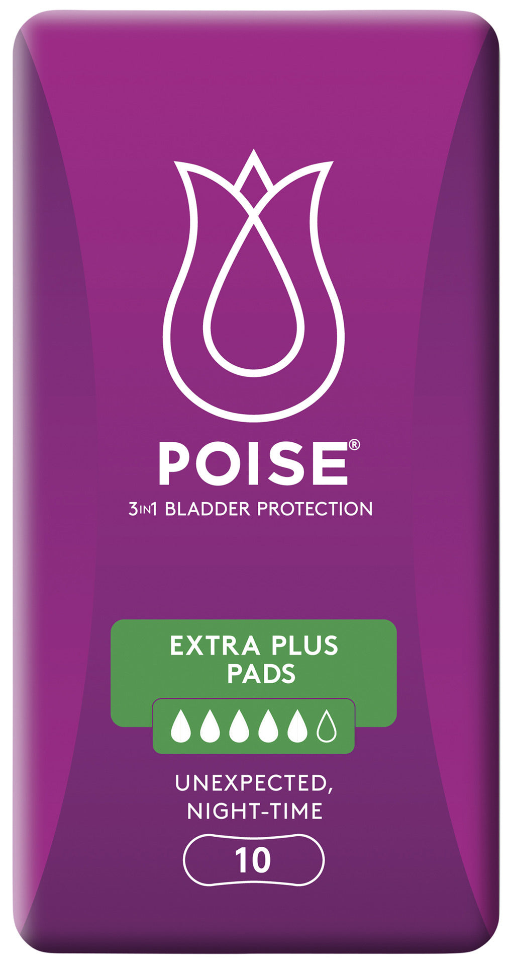 Poise Pads For Bladder Leaks Extra Plus 10 Pack