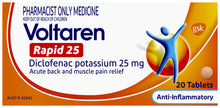 Voltaren Rapid Extra Strength 25mg 20 Pack - AU