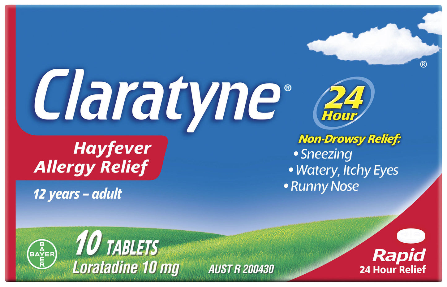 Claratyne Hayfever Allergy Relief Antihistamine Tablets 10 pack