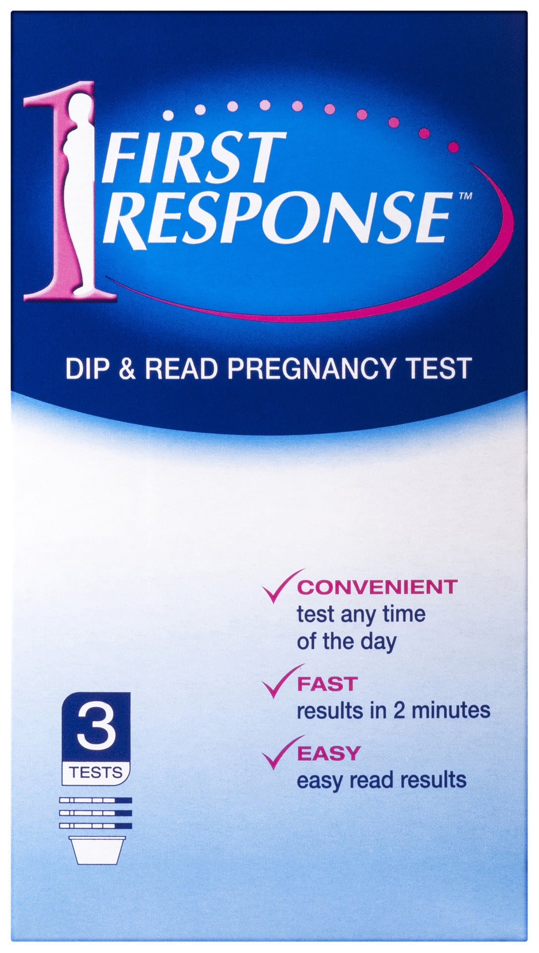 First Response Dip and Read Pregnancy Test 3 Pack