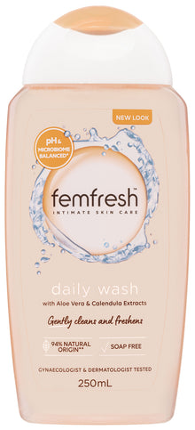 femfresh Daily Soap-free Intimate Wash with Aloe Vera & Calendula Extracts 250mL