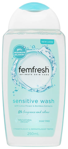 femfresh Sensitive Soap-free Fragrance-free Intimate Wash 250mL