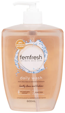 femfresh Daily Soap-free Intimate Wash with Aloe Vera & Calendula Extracts 600mL