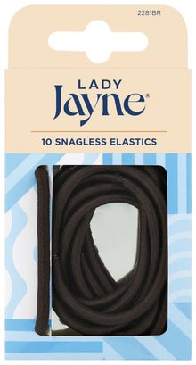 Lady Jayne Brown Snagless Thick Elastics - Pk10