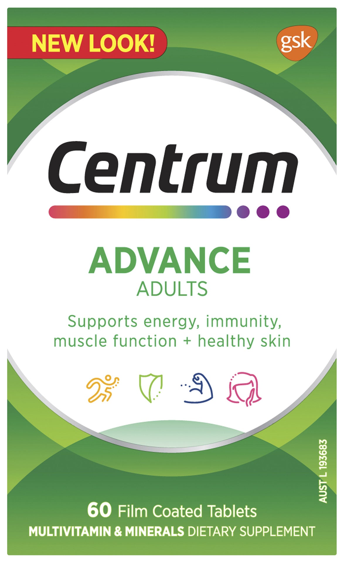 Centrum Advance Adults 60 Film Coated Tablets