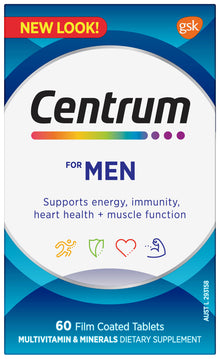 Centrum For Men 60 Film Coated Tablets