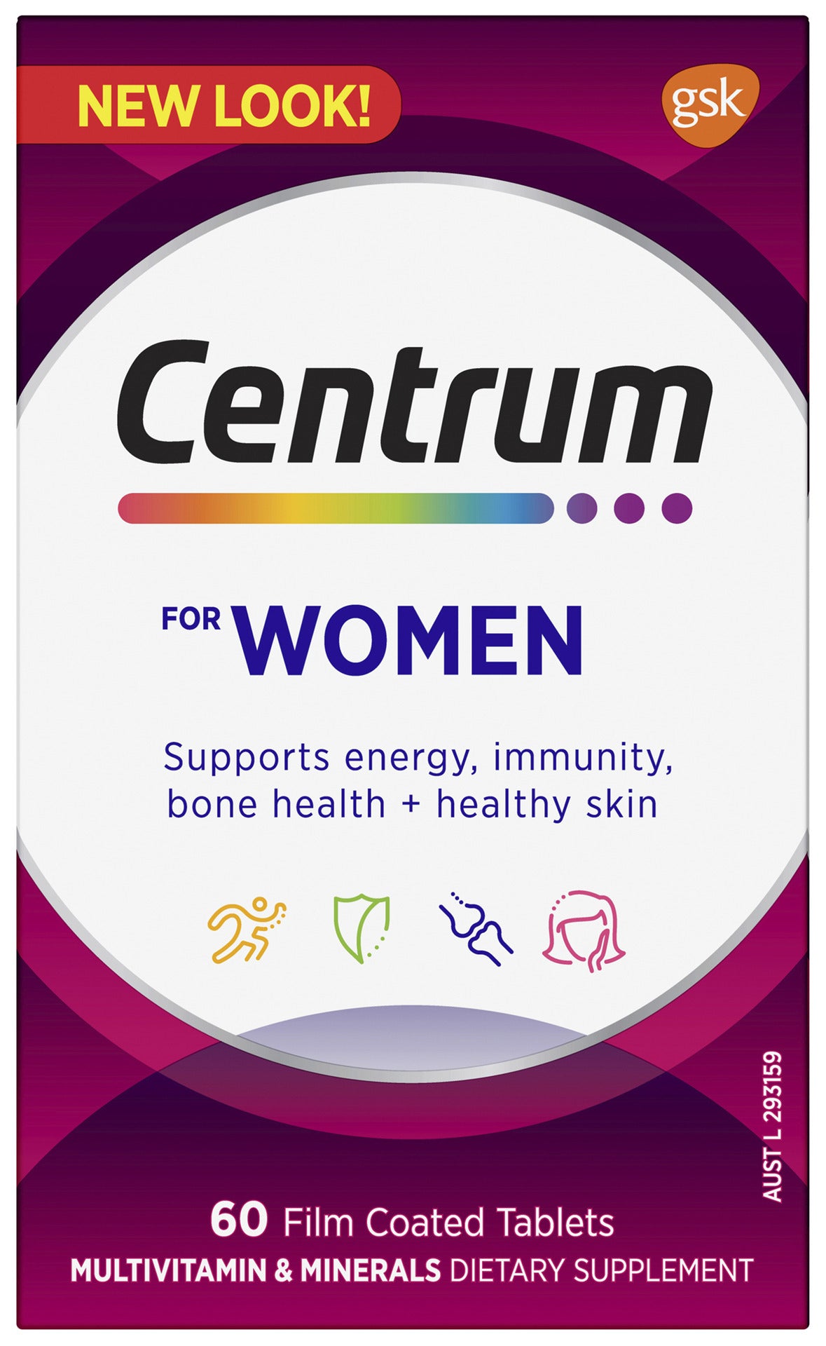 Centrum For Women 60 Film Coated Tablets