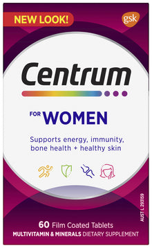 Centrum For Women 60 Film Coated Tablets