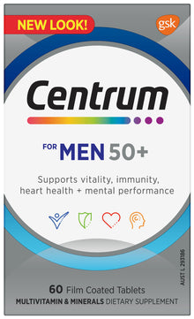 Centrum for Men 50+ 60 Tablets