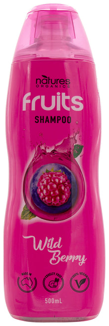 Natures Organics Fruits Shampoo Wild Berry 500mL