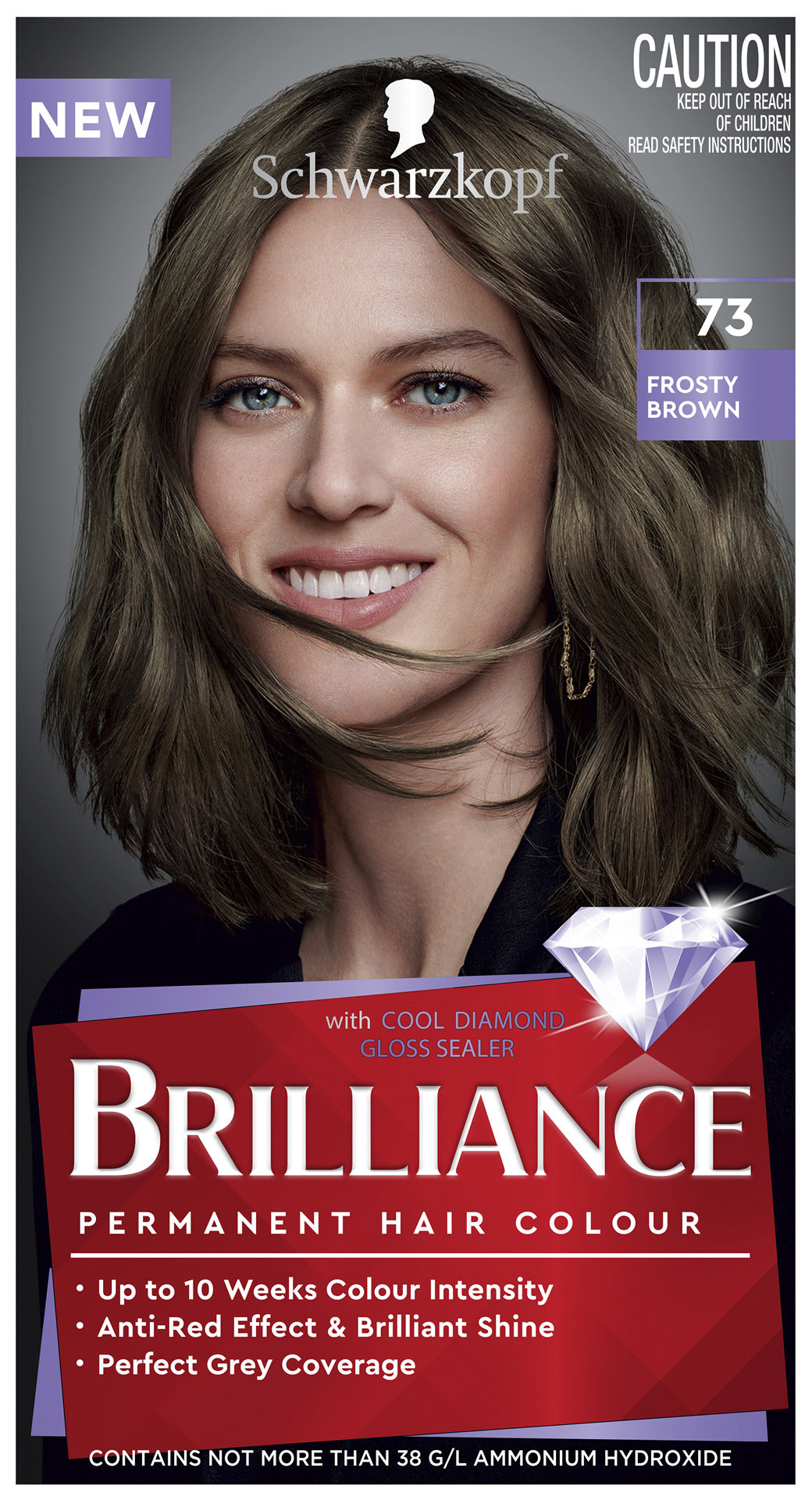 Schwarzkopf Brilliance Cool Browns 73 Frosty Brown
