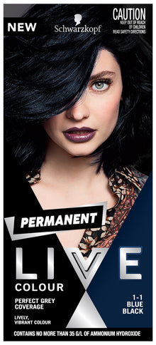 Schwarzkopf LIVE Colour Permanent 1.1 Blue Black