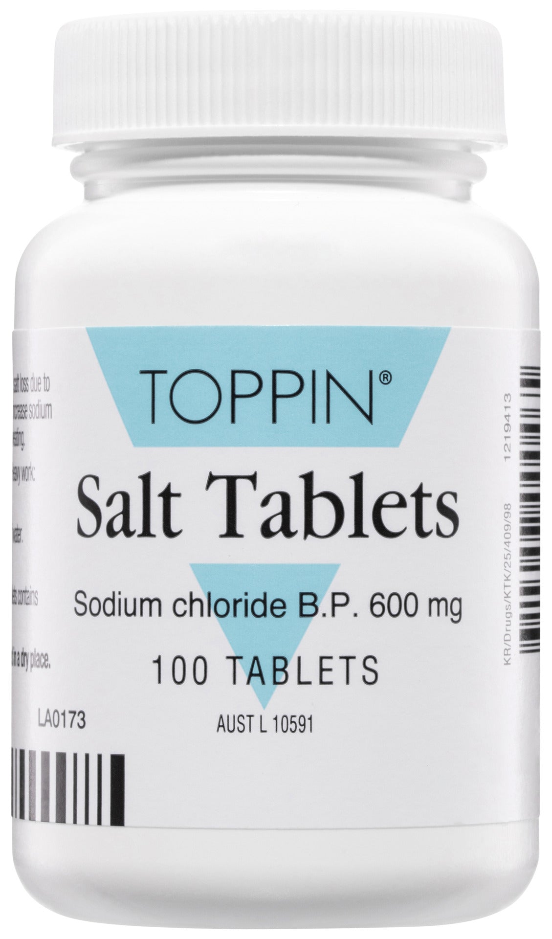 Toppin Salt Tablets 600mg 100 Tablets