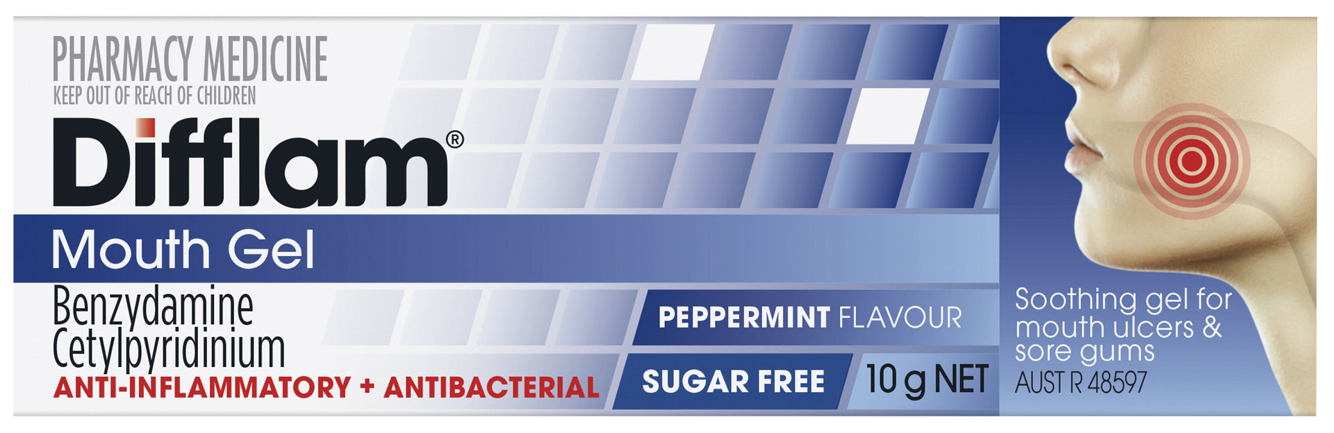 Difflam Mouth Gel Peppermint 10g