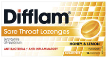 Difflam Sore Throat Pack Honey & Lemon 16 Pack