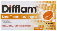 Difflam Sore Throat Pack Orange 16 Pack