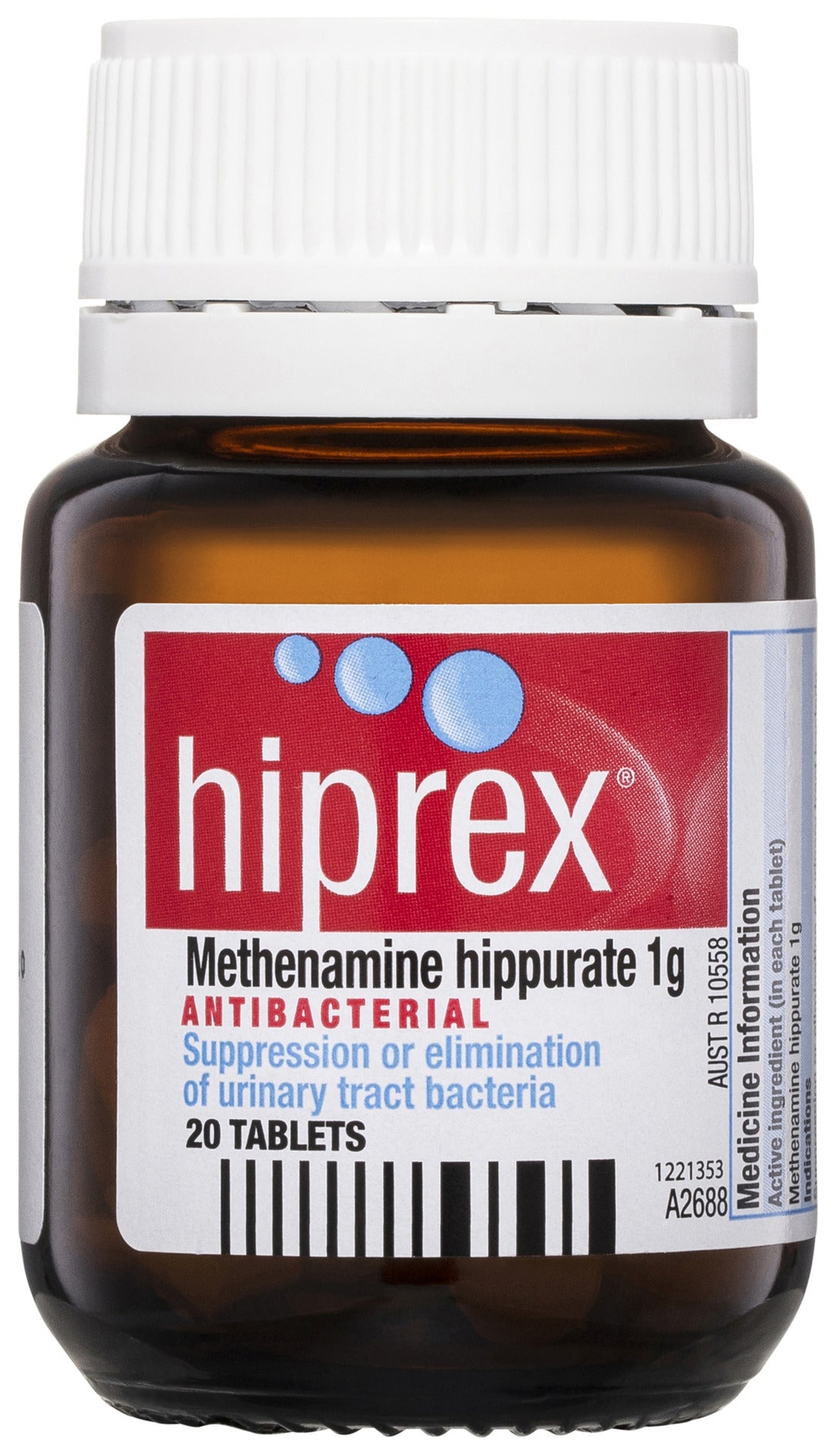 Hiprex Antibacterial 20 Tablets