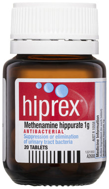 Hiprex Antibacterial 20 Tablets