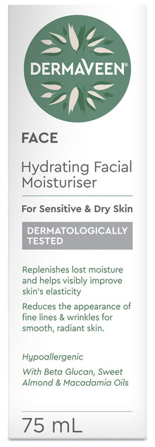 DermaVeen Hydrating Facial Moisturiser 75mL