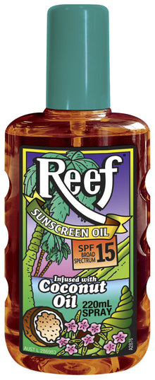 Reef SPF 15 Sunscreen Coconut Oil Spray 220mL