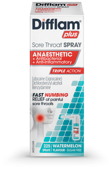 Difflam Plus Anaesthetic Sore Throat Spray 225 Sprays 30mL