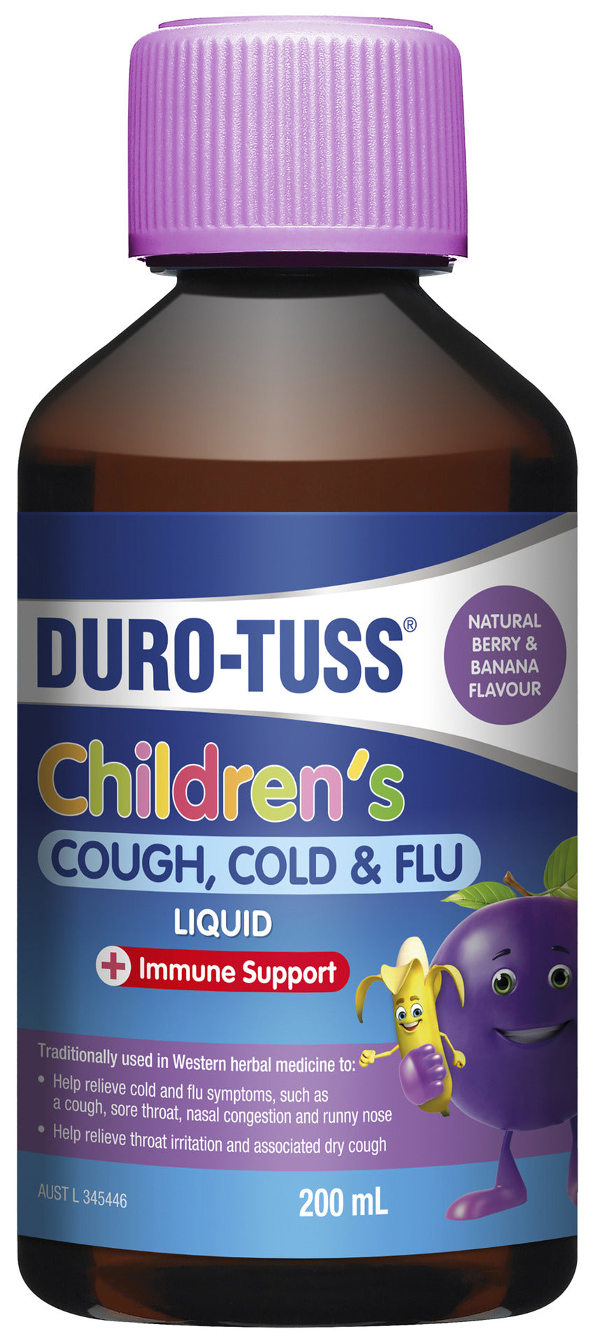 DURO-TUSS Children's Cough, Cold & Flu Liquid 200mL