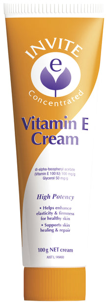 Invite E Concentrated Vitamin E Cream 100g