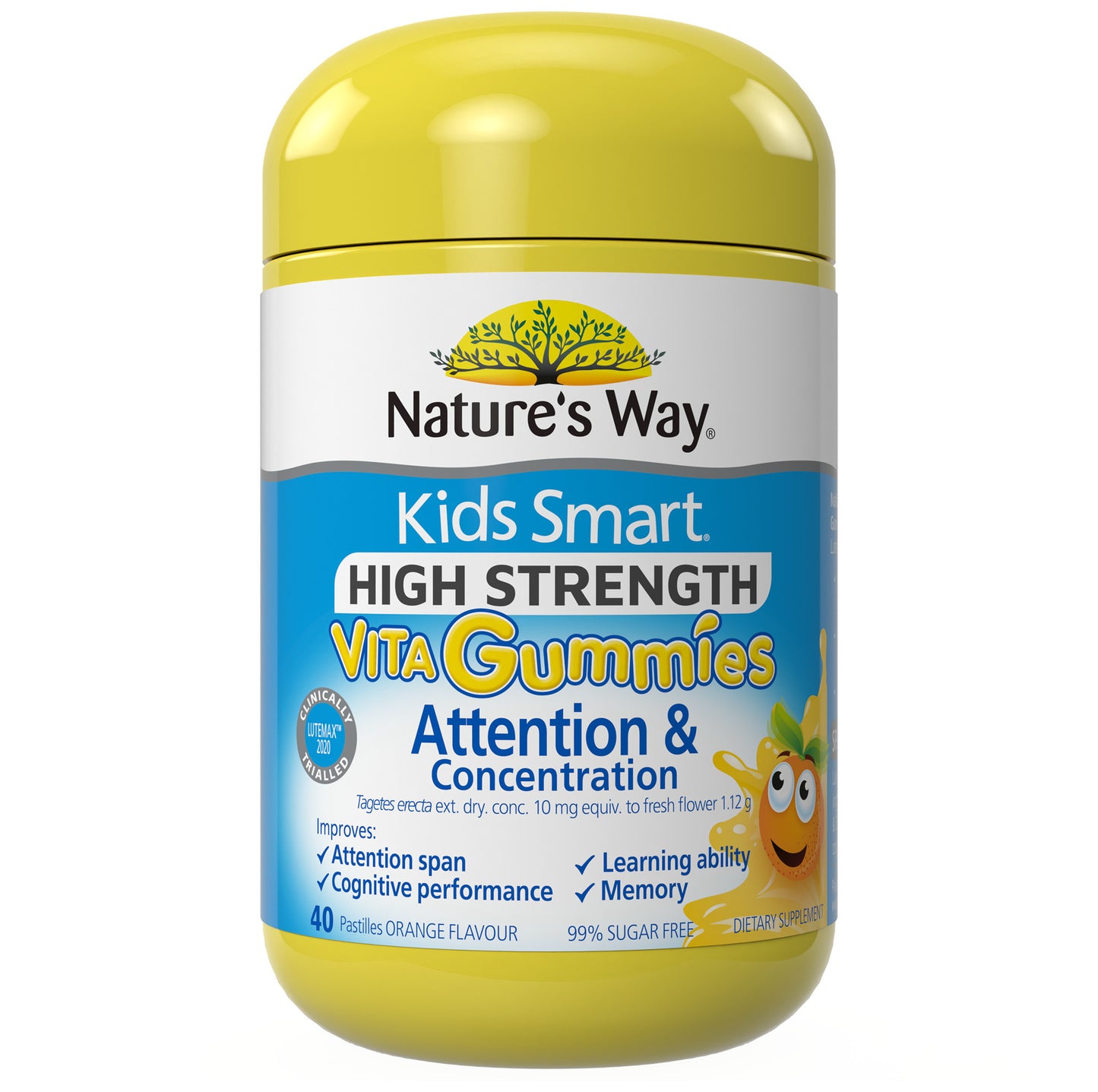Nature's Way Kids Smart High Strength Vita Gummies Attention and Concentration