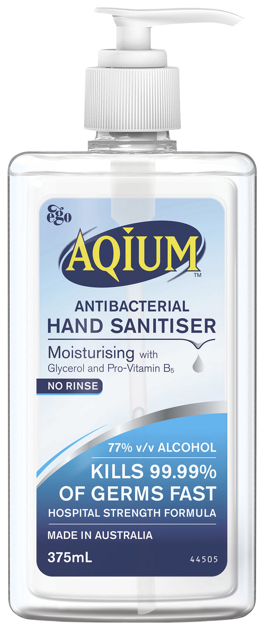 Aqium Antibacterial Hand Sanitiser 375ml