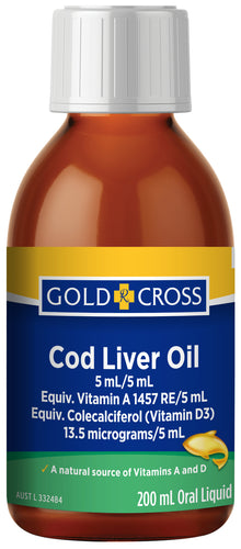 Gold Cross Liver Oil 200ML