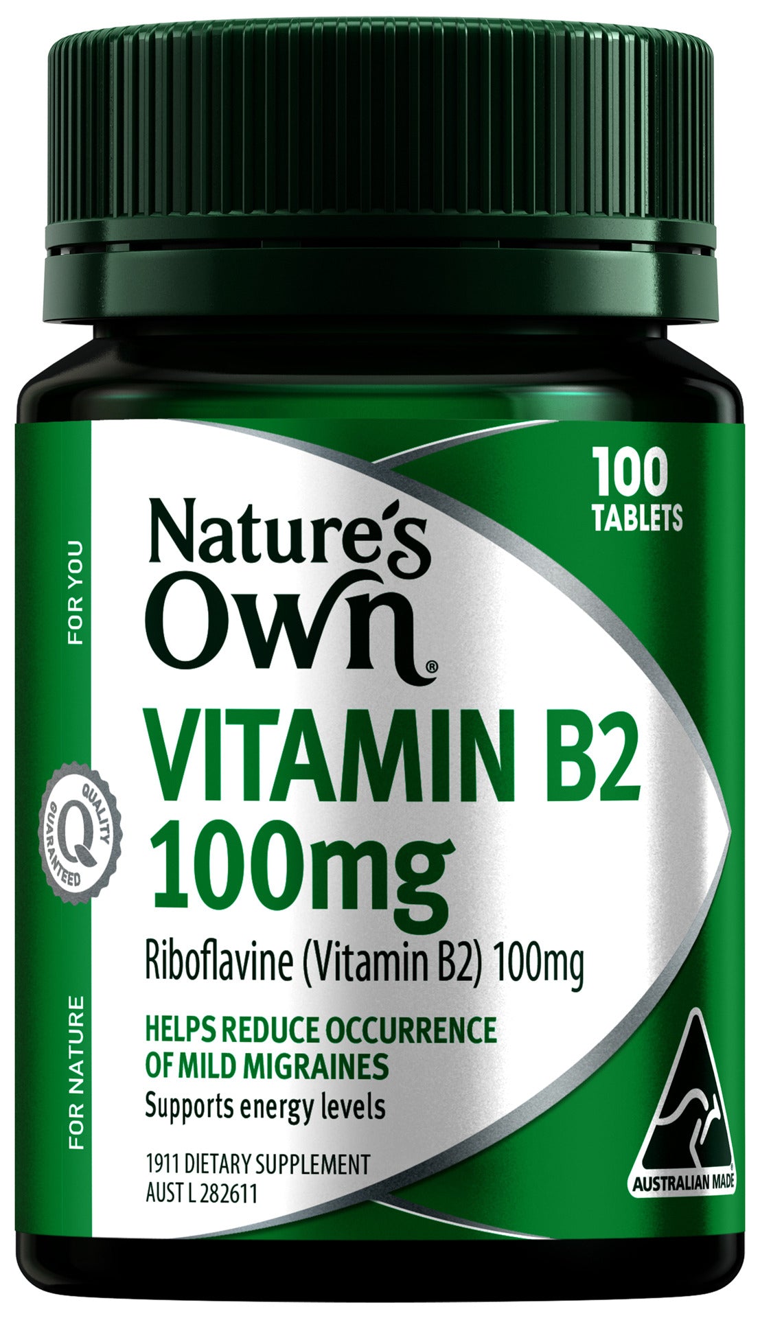 Nature's Own Vitamin B2 100mg 100 Tablets