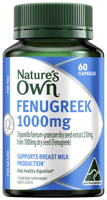Nature's Own Fenugreek 1000mg 60 Capsules