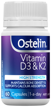 Ostelin Vitamin D3 & K2 60 Capsules