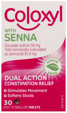 Coloxyl with Senna 30 tablets