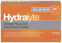 Hydralyte Electrolyte Powder Orange Flavoured 24 pack