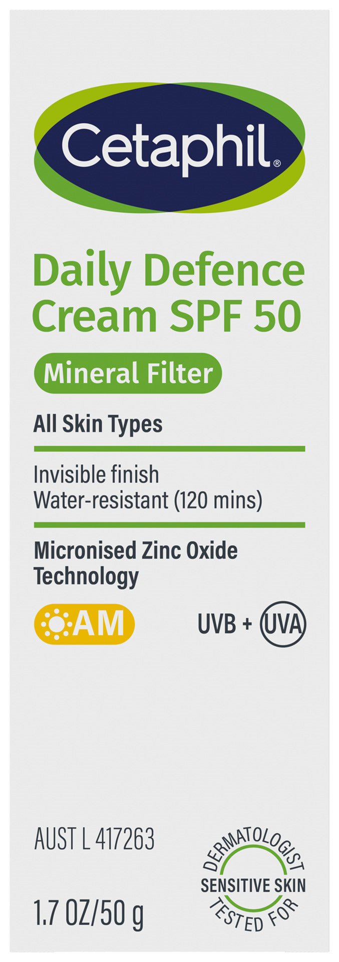 Cetaphil Daily Defence Cream SPF 50 50g