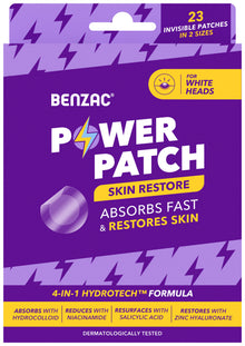 Benzac Power Patches Skin Restore, Hydrocolloid Pimple Patches, For All Skin Types
