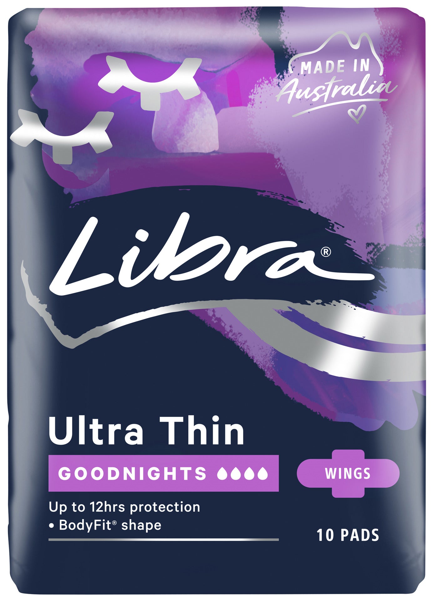 Libra Ultra Thin Pads Goodnights with Wings 10 pack