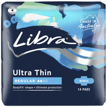 Libra Ultra Thin Pads Regular with Wings 14 pack