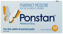 Ponstan 250mg Capsules 20 Pack