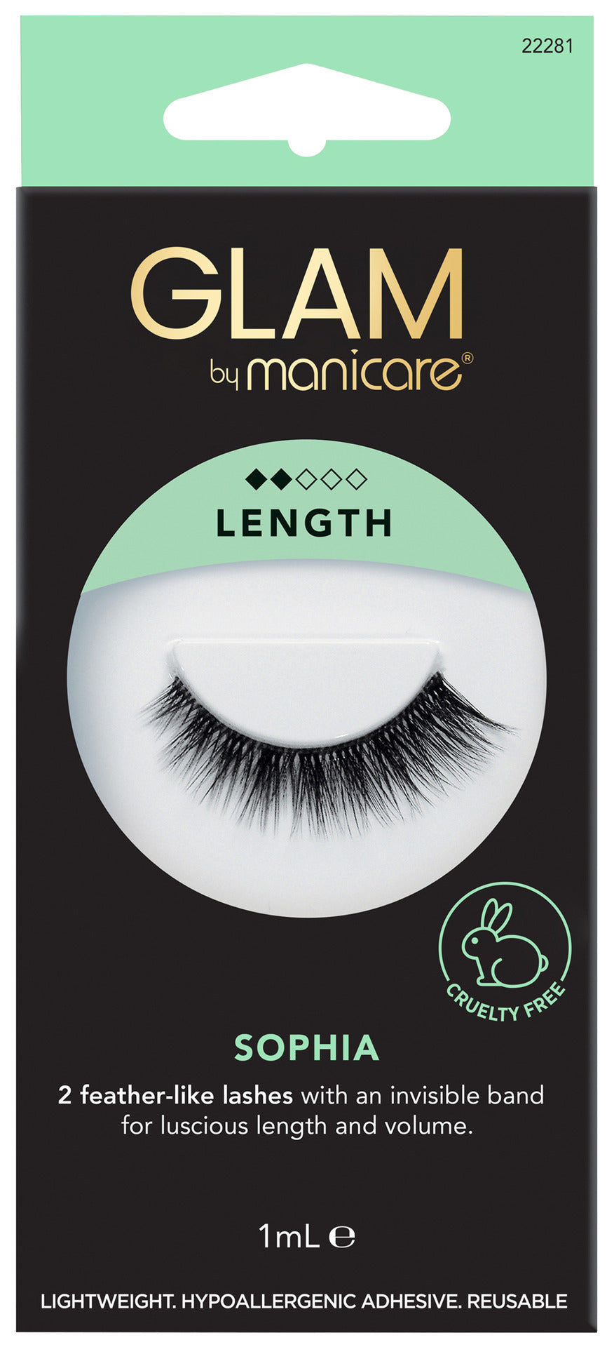 Glam by Manicare Sophia Mink Effect Lashes