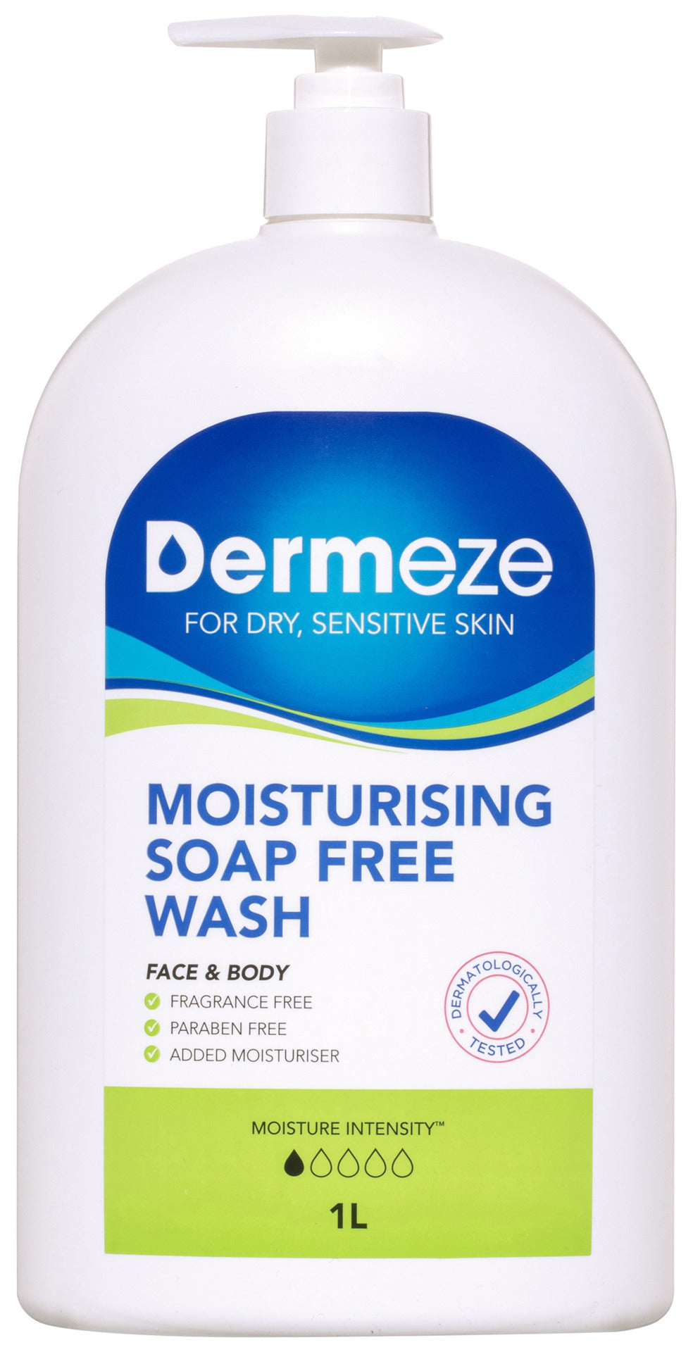 Dermeze Moisturising Soap Free Wash 1L