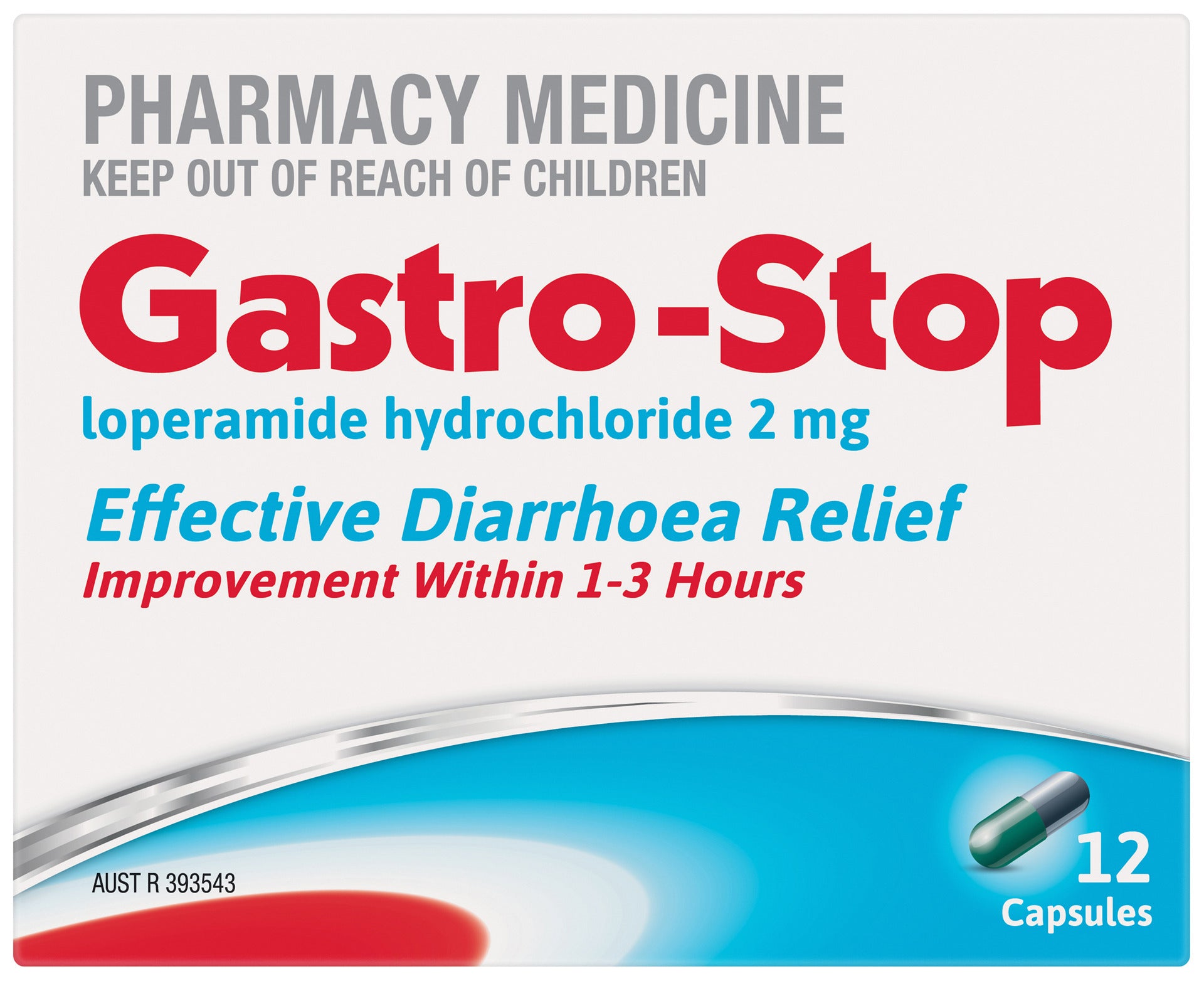 Gastro-Stop Capsules 2mg Loperamide x 12