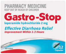 Gastro-Stop Capsules 2mg Loperamide x 12