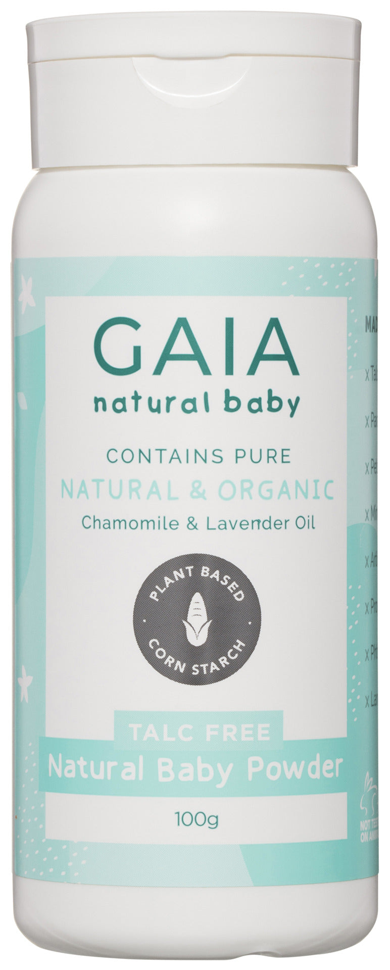 GAIA Talc Free Natural Baby Powder 100g