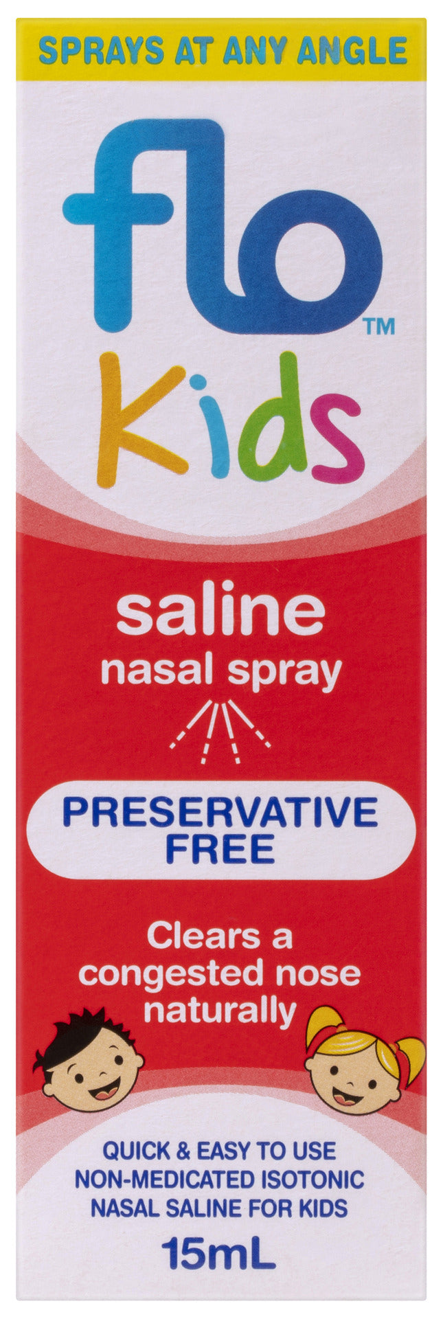 FLO Kids Saline Nasal Spray 15mL