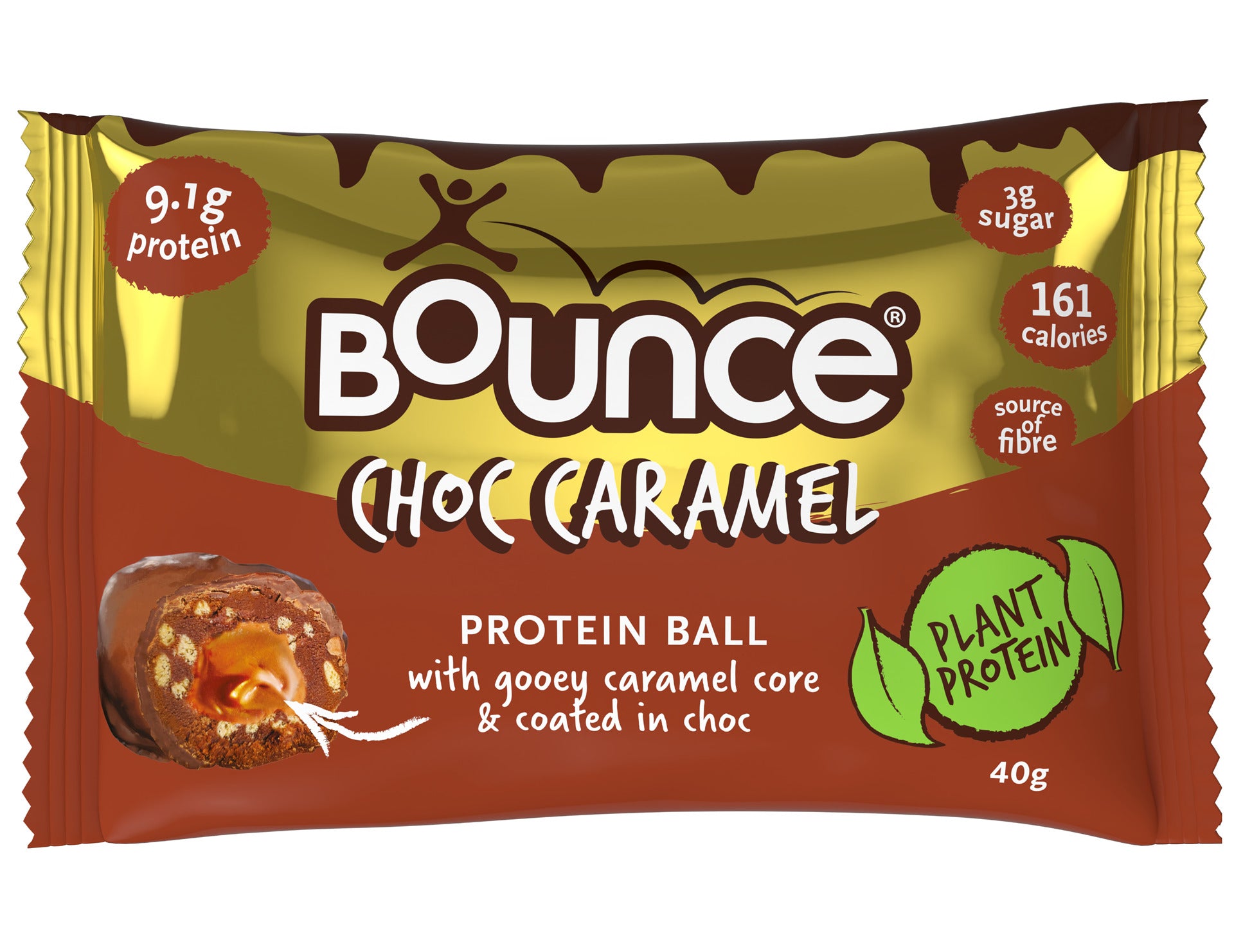Bounce Choc Caramel Protein Ball 40g